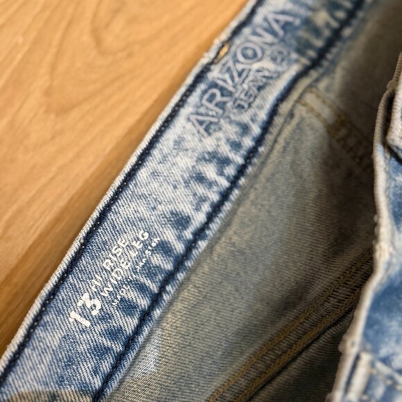 Arizona Jean Co High Rise Seam Front Wide Leg Jeans Size 13 - Picture 4 of 6